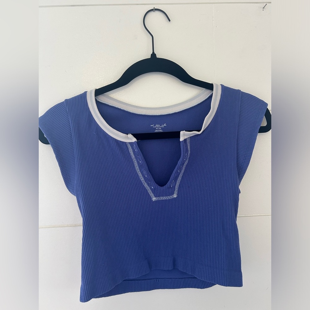 Out From Under Go For Gold Seamless Top in Blue/Purple